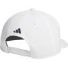 imageadidas Mens Three Bar Structured Snapback Adjustable Fit Hat 20WhiteOnix Grey