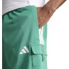 imageadidas Mens Tiro Drawstring Cargo Shorts Training Athletic Casual Drawstring  BlackSemi Court GreenWhite