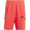 imageadidas Mens Tiro Drawstring Cargo Shorts Training Athletic Casual Drawstring  BlackSemi Lucid RedBlack
