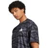 imageadidas Mens Train Essentials Camouflage All Over Printed TShirtBlackGrey