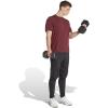 imageadidas Mens Train Essentials Structure TShirtPure RubyGrey