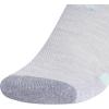 imageadidas Show Socks for Boys and Girls 6Pack Athletic Cushioned Low Profile Below AnkleCool Light HeatherGreySemi Flash Aqua BlueGirls