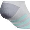 imageadidas Show Socks for Boys and Girls 6Pack Athletic Cushioned Low Profile Below AnkleCool Light HeatherGreySemi Flash Aqua BlueGirls