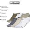 imageadidas Show Socks for Boys and Girls 6Pack Athletic Cushioned Low Profile Below AnkleSilver Pebble GreyPutty GreyWhite
