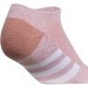 imageadidas Show Socks for Boys and Girls 6Pack Athletic Cushioned Low Profile Below AnkleWarm Clay PinkWonder BeigePreloved Fig PurpleGirls