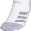 imageadidas Show Socks for Boys and Girls 6Pack Athletic Cushioned Low Profile Below AnkleWhiteGreyLight Onix GreyStripe