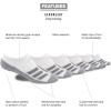 imageadidas Show Socks for Boys and Girls 6Pack Athletic Cushioned Low Profile Below AnkleWhiteGreyLight Onix GreyStripe