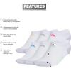 imageadidas Show Socks for Boys and Girls 6Pack Athletic Cushioned Low Profile Below AnkleWhiteWhiteclear Onix GreyPulse Magenta PinkGirls