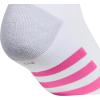 imageadidas Show Socks for Boys and Girls 6Pack Athletic Cushioned Low Profile Below AnkleWhiteWhiteclear Onix GreyPulse Magenta PinkGirls