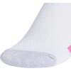 imageadidas Show Socks for Boys and Girls 6Pack Athletic Cushioned Low Profile Below AnkleWhiteWhiteclear Onix GreyPulse Magenta PinkGirls