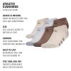 imageadidas Show Socks for Boys and Girls 6Pack Athletic Cushioned Low Profile Below AnkleWonder BeigeCool Light HeatherEarth Strata Brown