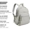 imageadidas Small Backpack for Women  Weekender Lightweight Bag with Laptop Sleeve Warm Clay Pink One SizeMetal Grey