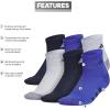 imageadidas Unisex Kids Quarter Ankle Socks for Boys and Girls Youth 6Pack Athletic Cushioned and ComfortableCool Light HeatherCollegiate NavySemi Lucid Blue
