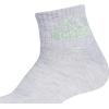 imageadidas Unisex Kids Quarter Ankle Socks for Boys and Girls Youth 6Pack Superlite Breathable and LightweightCool Light HeatherSemi Green SparkPreloved Ink BlueClassic