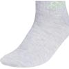 imageadidas Unisex Kids Quarter Ankle Socks for Boys and Girls Youth 6Pack Superlite Breathable and LightweightCool Light HeatherSemi Green SparkPreloved Ink BlueClassic