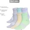 imageadidas Unisex Kids Quarter Ankle Socks for Boys and Girls Youth 6Pack Superlite Breathable and LightweightViolet Tone PurpleEnergy AquaClear Onix GreyGirls