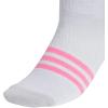 imageadidas Unisex Kids Quarter Ankle Socks for Boys and Girls Youth 6Pack Superlite Breathable and LightweightWhiteClear Onix GreyPink FusionGirls