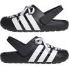 imageadidas UnisexAdult Adilette Clog 20 Slide SandalLacesCore BlackWhiteCore Black