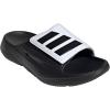 imageadidas UnisexAdult Lightblaze Slide SandalBlackBlackWhite