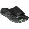 imageadidas UnisexAdult Lightblaze Slide SandalBlackIron MetallicLime Burst