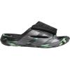 imageadidas UnisexAdult Lightblaze Slide SandalBlackIron MetallicLime Burst