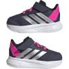 imageadidas UnisexBaby Duramo Sl Elastic Lace ampamp Strap Running SneakerShadow NavySilver MetallicLucid Pink
