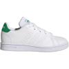 imageadidas UnisexChild Advantage Tennis ShoeFtwr WhiteGreenCore Black