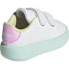 imageadidas UnisexChild Advantage Tennis ShoeWhiteBliss LilacHalo Mint