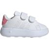 imageadidas UnisexChild Advantage Tennis ShoeWhiteBliss PinkBlack