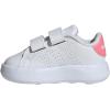 imageadidas UnisexChild Advantage Tennis ShoeWhiteBliss PinkBlack
