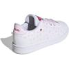 imageadidas UnisexChild Advantage Tennis ShoeWhiteClear PinkBetter Scarlet