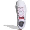 imageadidas UnisexChild Advantage Tennis ShoeWhiteClear PinkBetter Scarlet