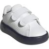 imageadidas UnisexChild Advantage Tennis ShoeWhiteShadow NavyWhite