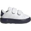 imageadidas UnisexChild Advantage Tennis ShoeWhiteShadow NavyWhite