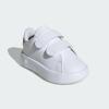 imageadidas UnisexChild Advantage Tennis ShoeWhiteWhiteGreen