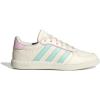 imageadidas UnisexChild Breaknet Sleek SneakerOff WhiteSemi Flash AquaClear Pink