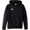 imageadidas UnisexChild Core 18 Soccer HoodieBlackWhite
