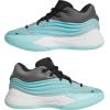imageadidas UnisexChild Dame X Basketball SneakerFlash AquaBlackGrey