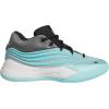 imageadidas UnisexChild Dame X Basketball SneakerFlash AquaBlackGrey