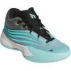 imageadidas UnisexChild Dame X Basketball SneakerFlash AquaBlackGrey