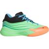 imageadidas UnisexChild Dame X Basketball SneakerLime BurstSignal CoralBlue Burst