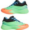 imageadidas UnisexChild Dame X Basketball SneakerLime BurstSignal CoralBlue Burst