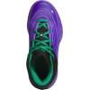 imageadidas UnisexChild Dame X Basketball SneakerPurple RushBlackCourt Green