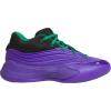imageadidas UnisexChild Dame X Basketball SneakerPurple RushBlackCourt Green