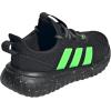 imageadidas UnisexChild Kaptir 40 SneakerBlackLime BurstWhite