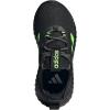 imageadidas UnisexChild Kaptir 40 SneakerBlackLime BurstWhite