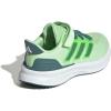 imageadidas UnisexChild Ultrarun 5 Elastic Lace ampamp Strap SneakerSemi Green SparkPreloved TealLime Burst