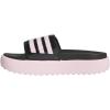 imageadidas Womens Adilette Platform Slide SandalBlackClear PinkClear Pink