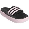 imageadidas Womens Adilette Platform Slide SandalBlackClear PinkClear Pink