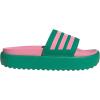 imageadidas Womens Adilette Platform Slide SandalCourt GreenBliss PinkBliss Pink